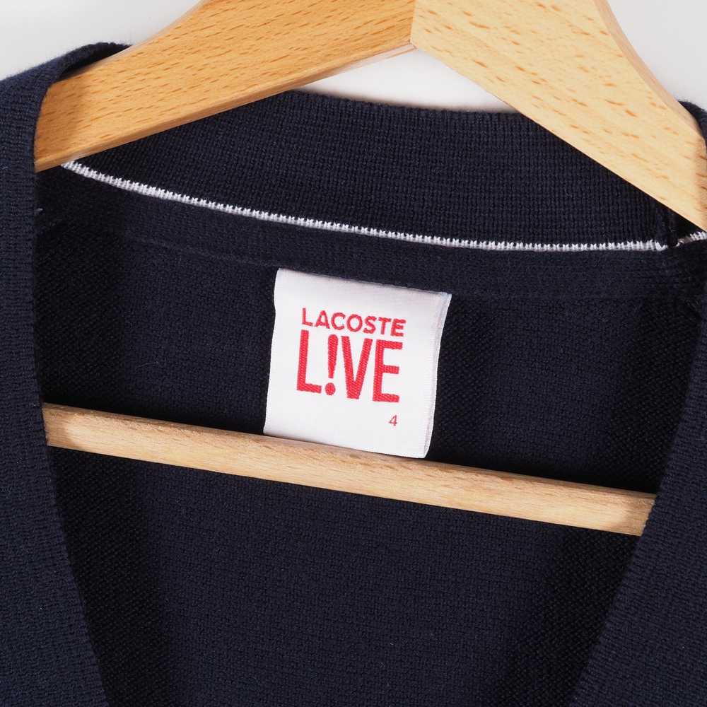 Designer × Lacoste Lacoste Navy Blue Cotton Knit … - image 3