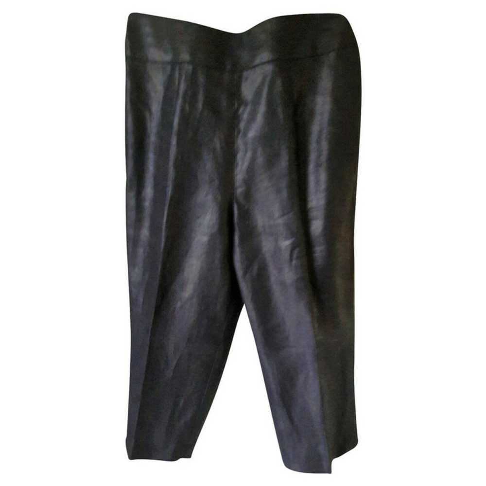 Longchamp Trousers Linen in Black - image 1