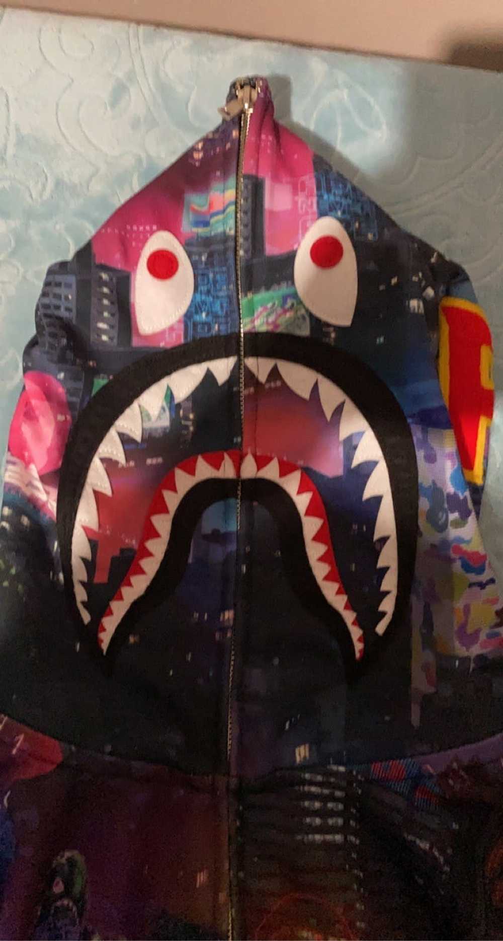 Bape BAPE NEON TOKYO Shark full zip hoodie - image 10