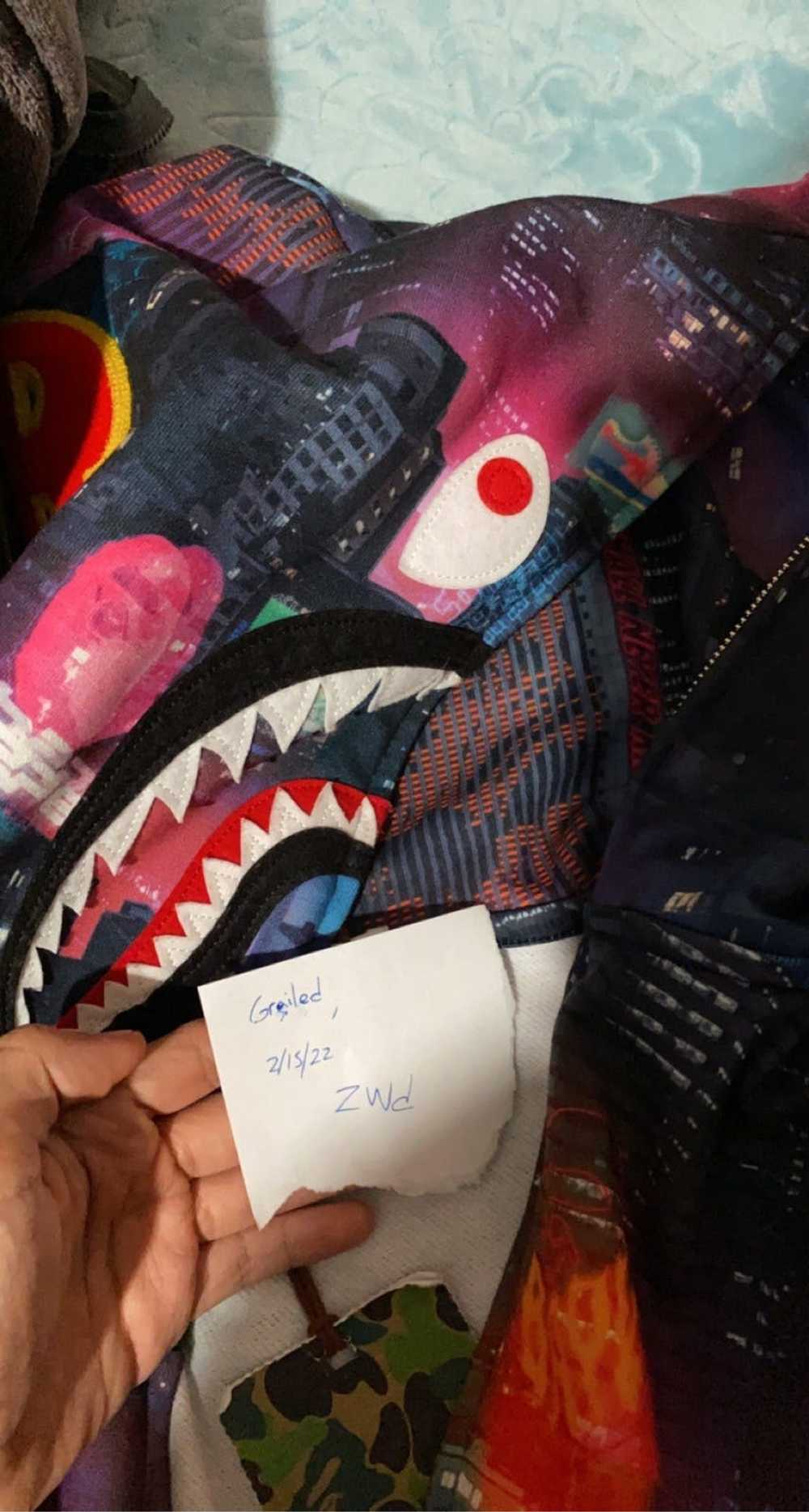 Bape BAPE NEON TOKYO Shark full zip hoodie - image 11