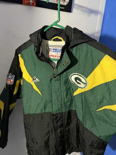 1990's GREEN BAY PACKERS APEX ONE RAIN COAT XL - Classic American