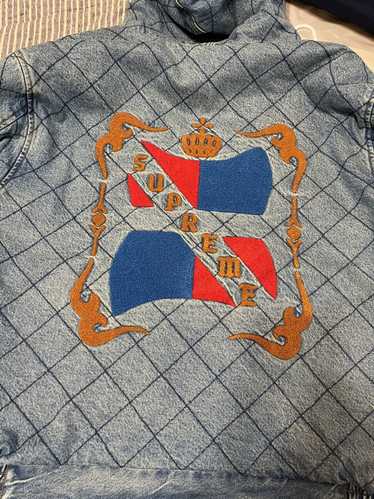 LOUIS VUITTON 1A3FE7 Camouflage tracker jacket Jacquard Denim Chore Coat