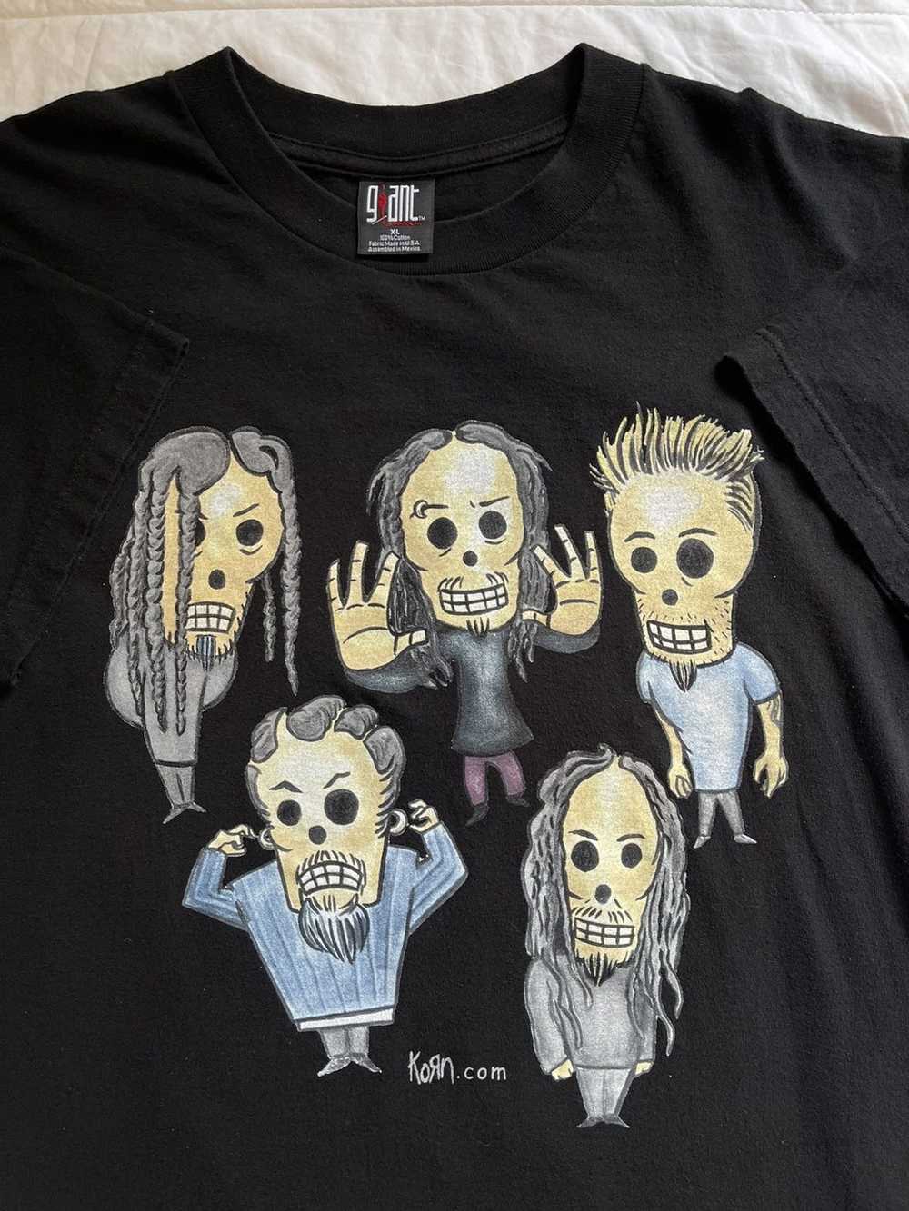 Band Tees × Rock Tees × Vintage Vintage 2000 Korn… - image 2