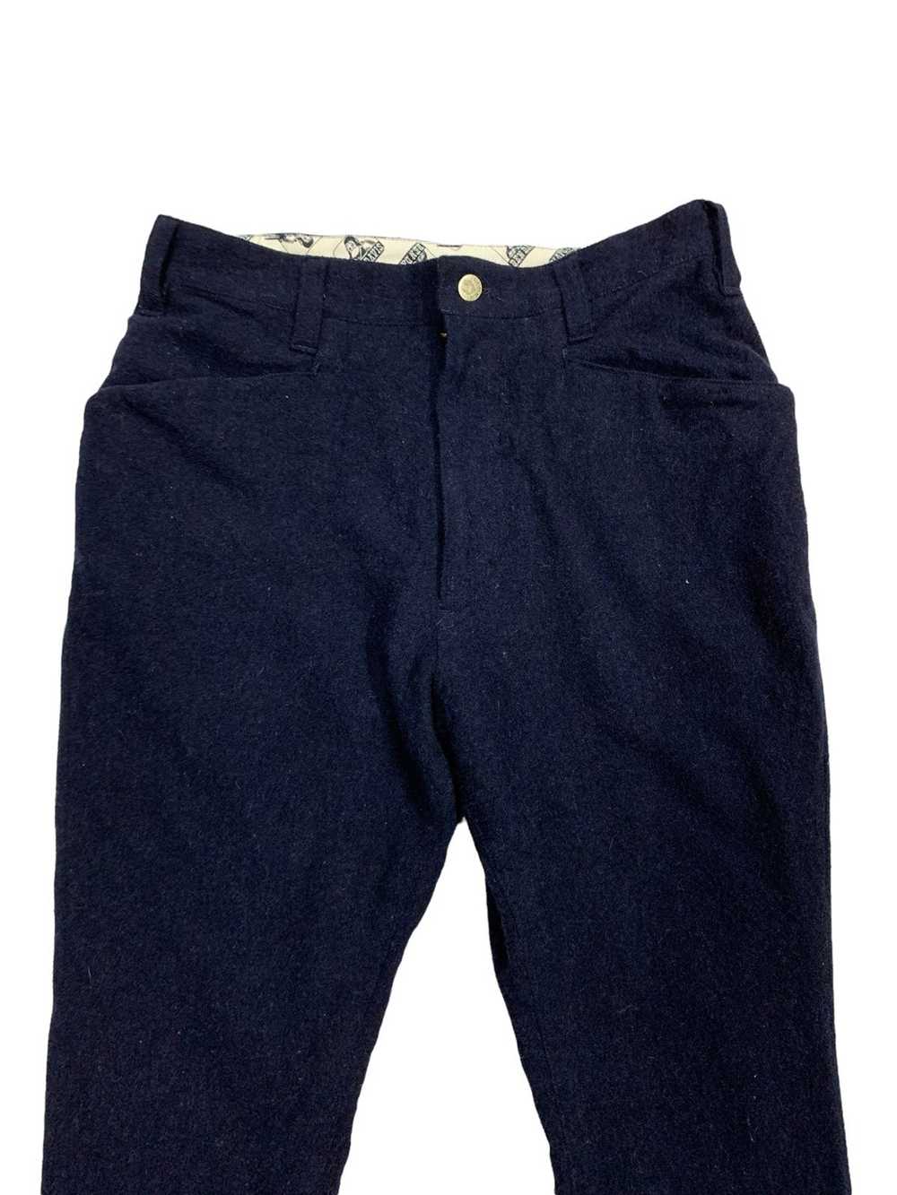 Ben Davis 🔥VTG BEN DAVIS WOOL NAVY TROUSERS - image 3