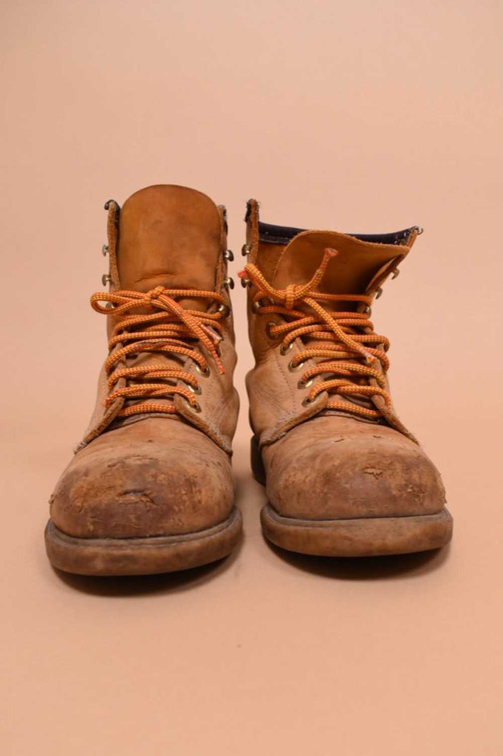Tan Leather Construction Boots by Walker, 11 - image 2