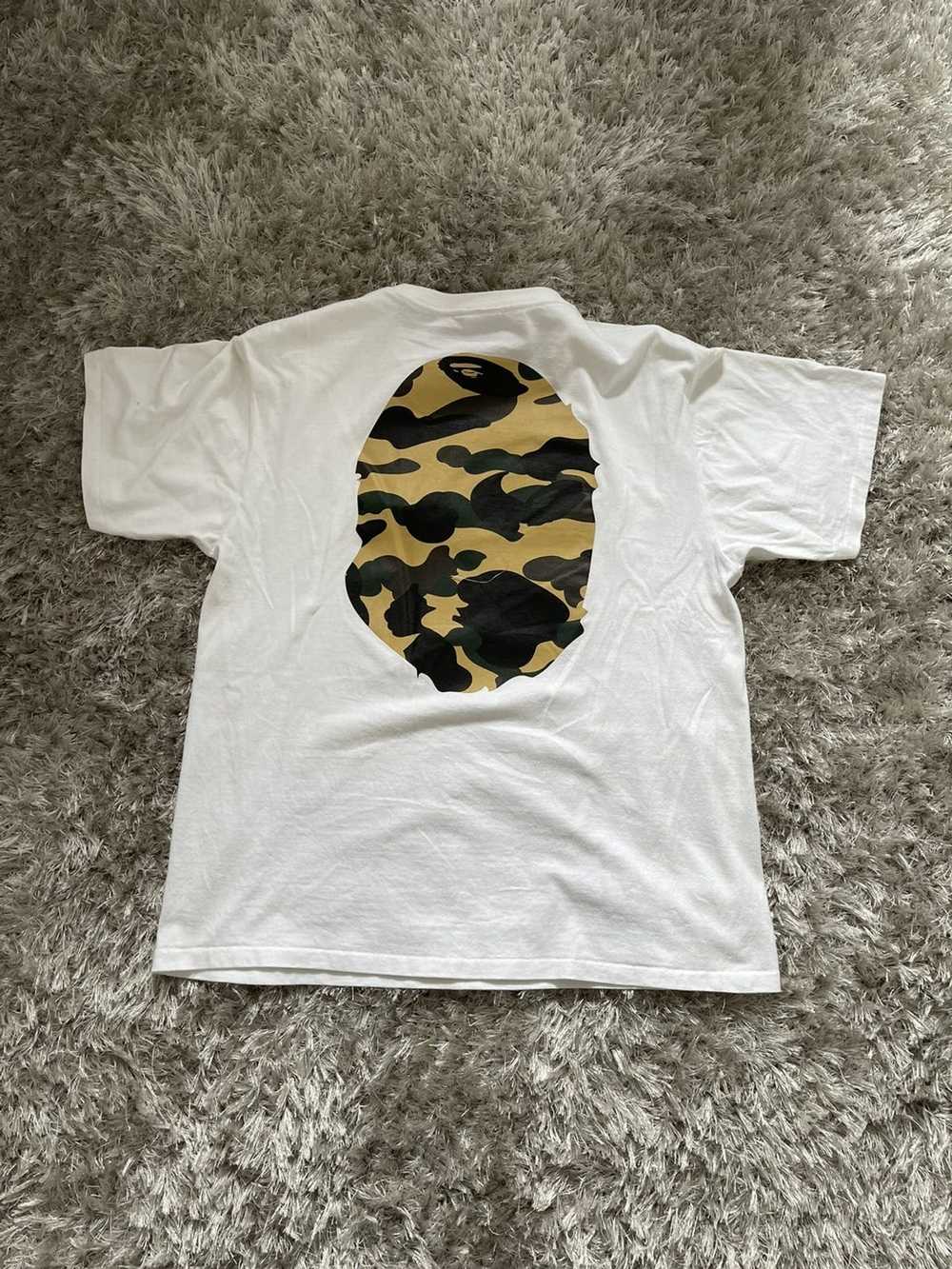 Bape BAPE Camo Big Ape Head Tee 'White/Camo" - si… - image 2