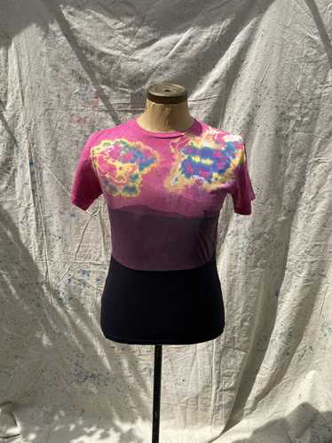 Tee Library Pink Tie-Dye Pieced T-Shirt with Hiker