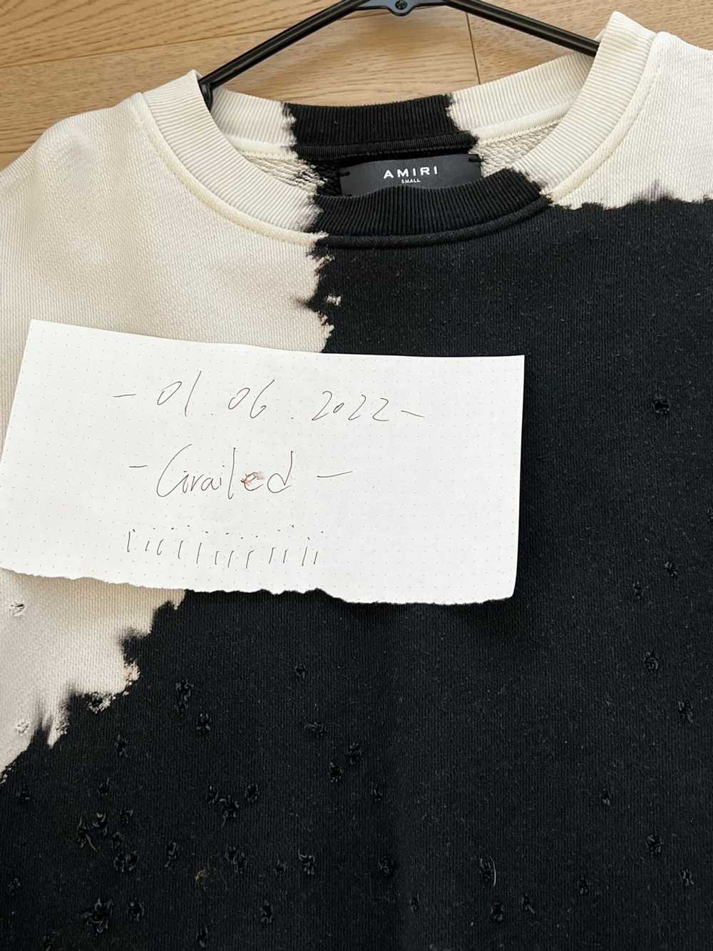 Amiri Amiri Oversized Damaged Hoddie - image 3