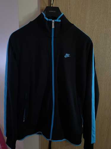 Nike Black and blue vintage Nike track jacket