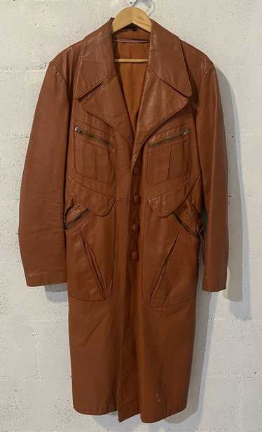 Vintage Leather trench coat