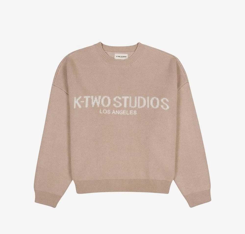 Streetwear K-TWO KNIT SWEATER “BROWN” - image 3