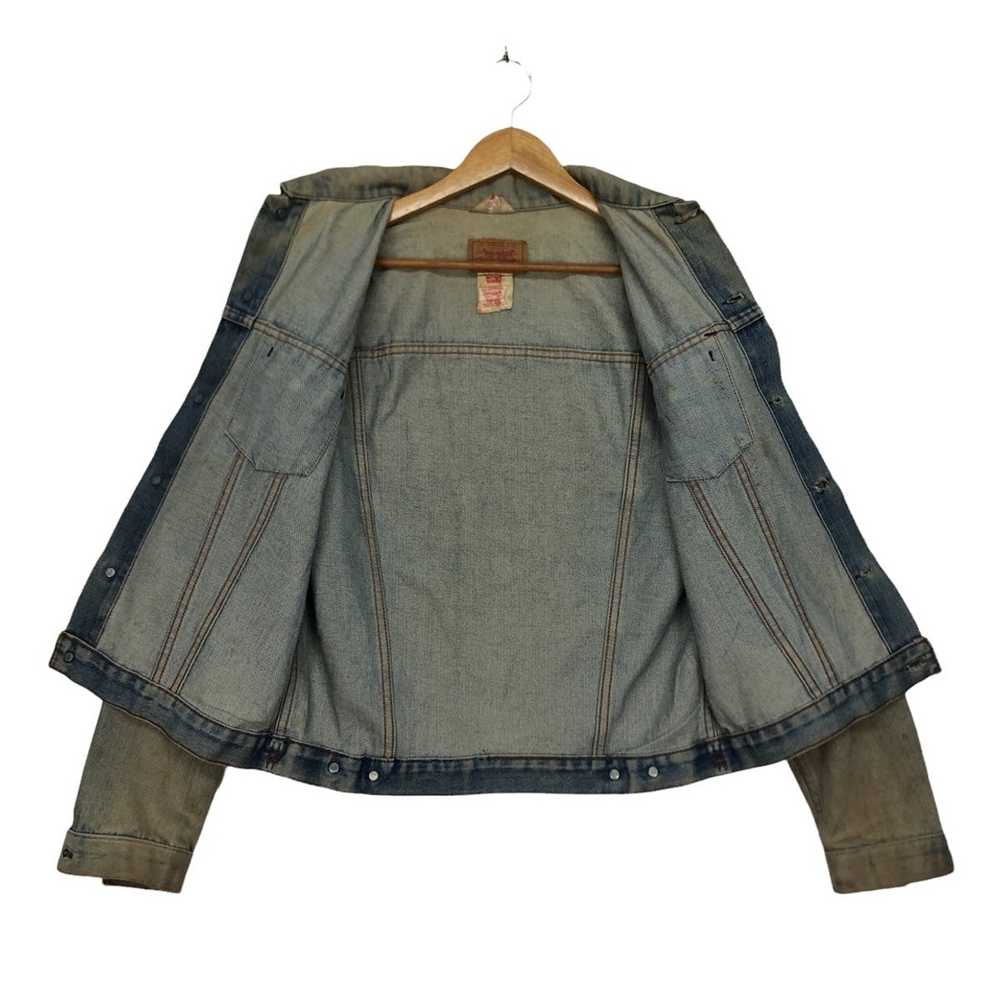 Levi's Vtg LEVI STRAUSS & CO Jeans Jacket Western… - image 5