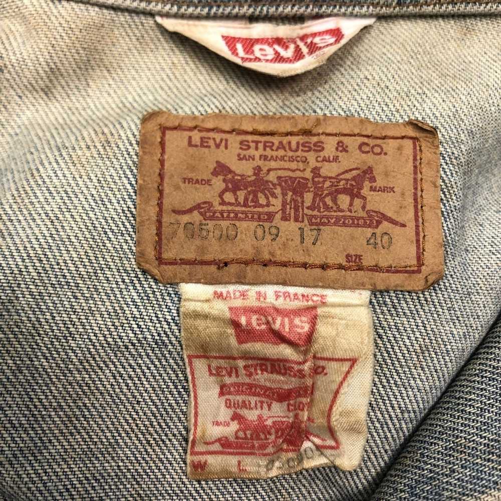 Levi's Vtg LEVI STRAUSS & CO Jeans Jacket Western… - image 8