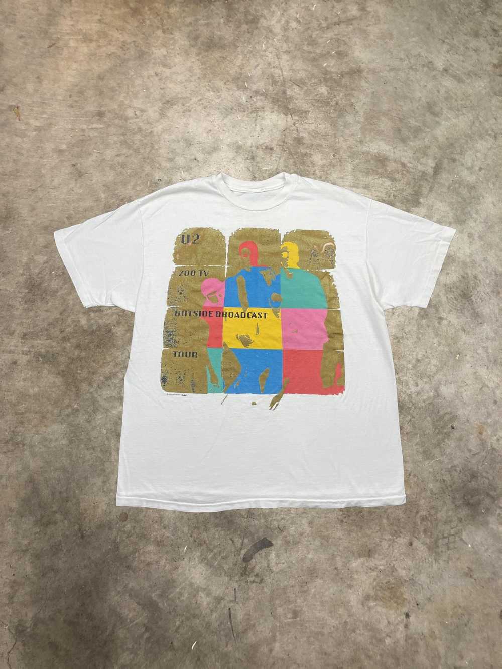 Band Tees × Vintage Vintage U2 Zoo TV Tour T-shir… - image 2