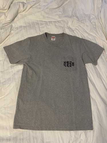 Supreme Long Sleeve Pocket T-Shirt Small Logo Dark Burgundy Size Medium
