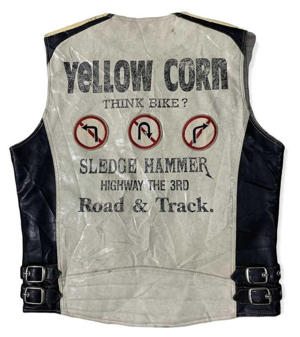 Leather Jacket (J15) yellow corn motor sport equi… - image 4