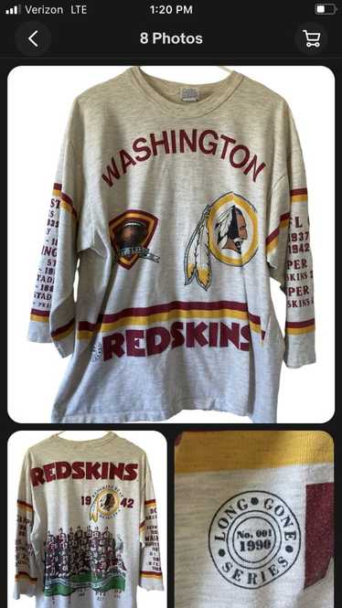 Vintage Washington Redskins Football Long Sleeve S