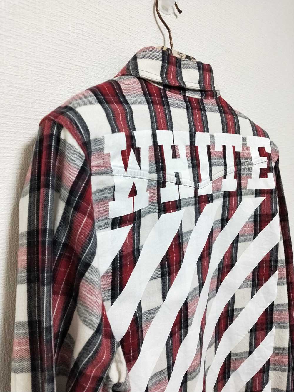 Off-White Diagonals Check Button Up Shirt - image 3