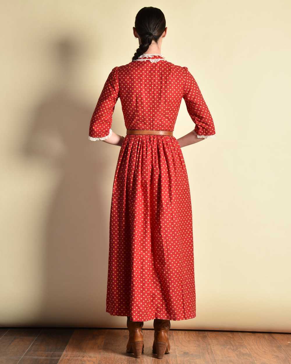 Lucinda 1940s Cotton Prairie Dress - image 7