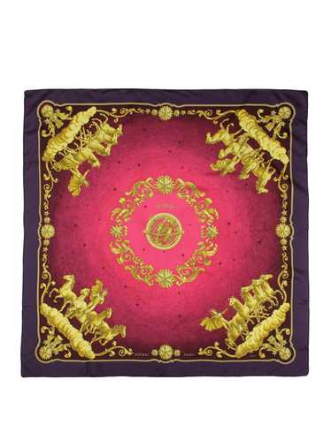 Hermes Bordeaux Cosmos 90cm Silk Scarf