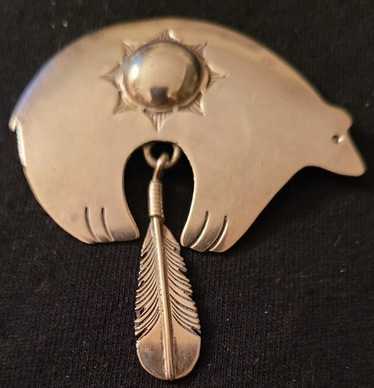 Harvey Mace NAVAJO 12KGF フェザー ナバホ族：Harvey Mace イーグルフェザー12KGF ペンダントトップ