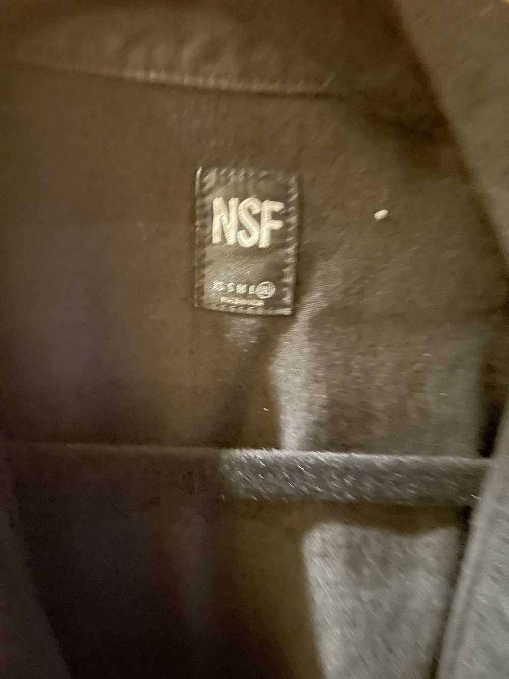 Nsf Black distressed denim jacket with stretch - image 5