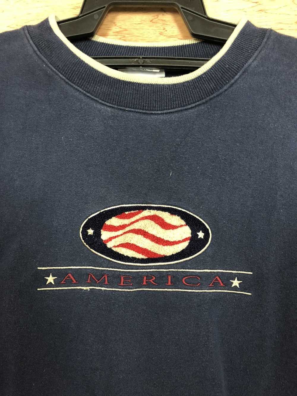 America × Vintage Vintage AMERICA Centre Logo Wit… - image 4