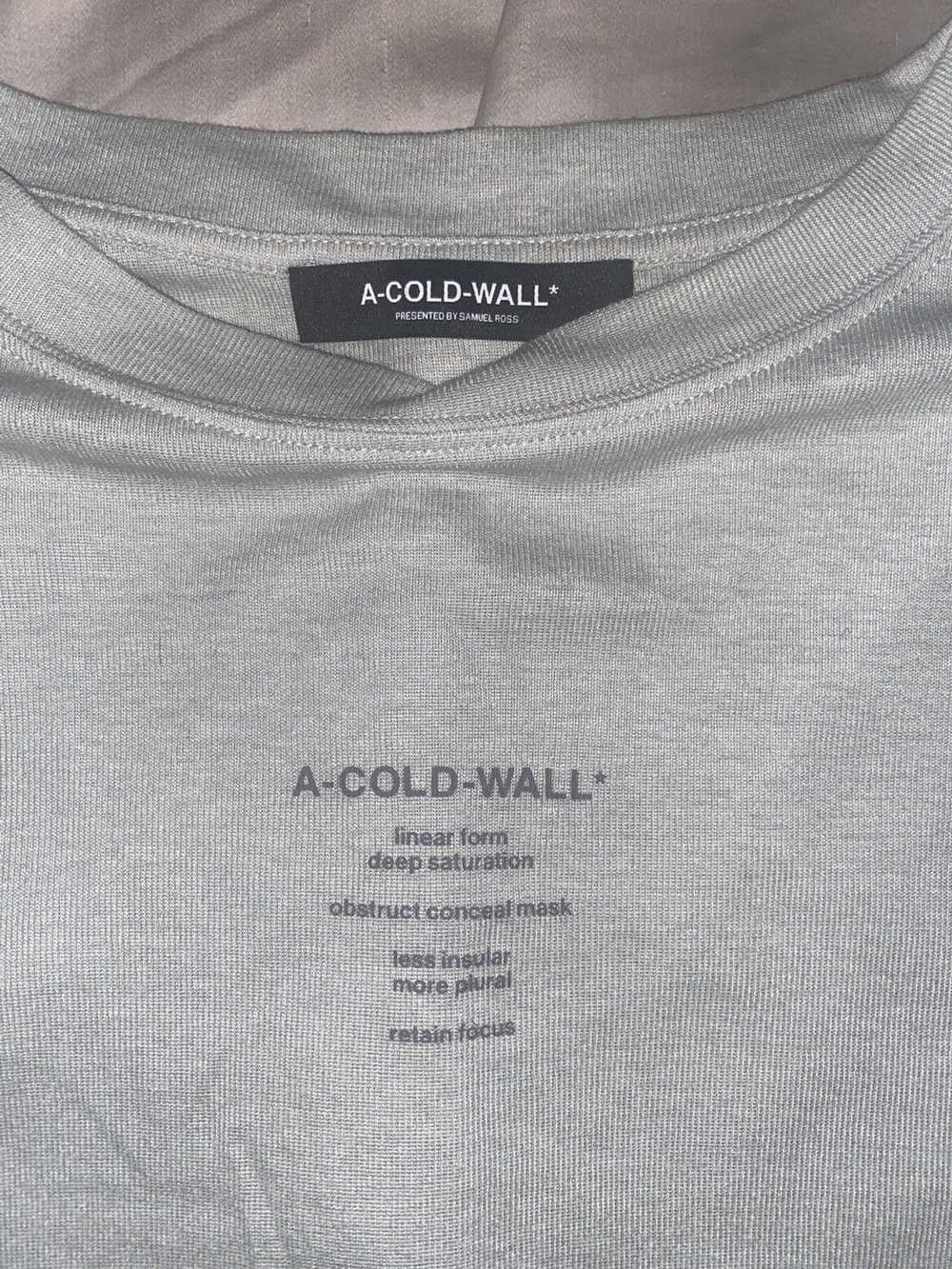 A Cold Wall T-Shirt Mens XXL Gray High Performance Window 2024 ACW Samuel Ross SS/17