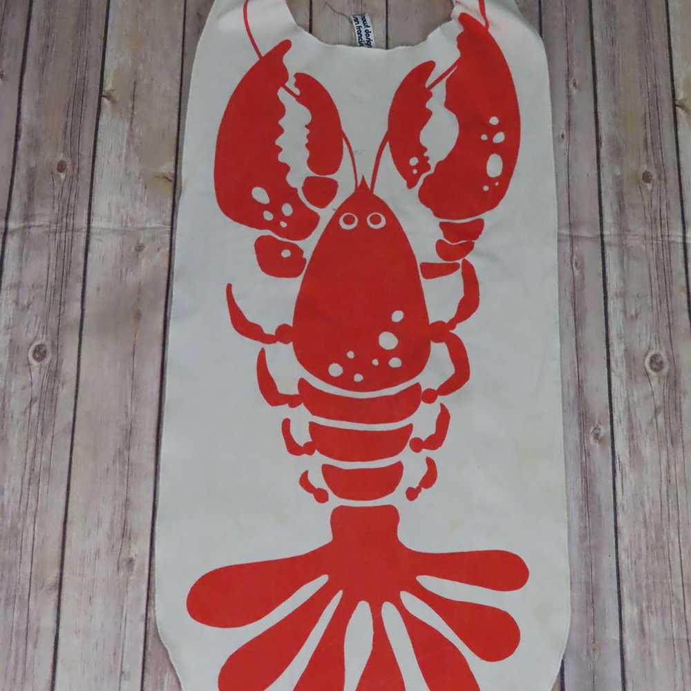 Vintage Now! Designs Lobster Print Apron Bib - image 3