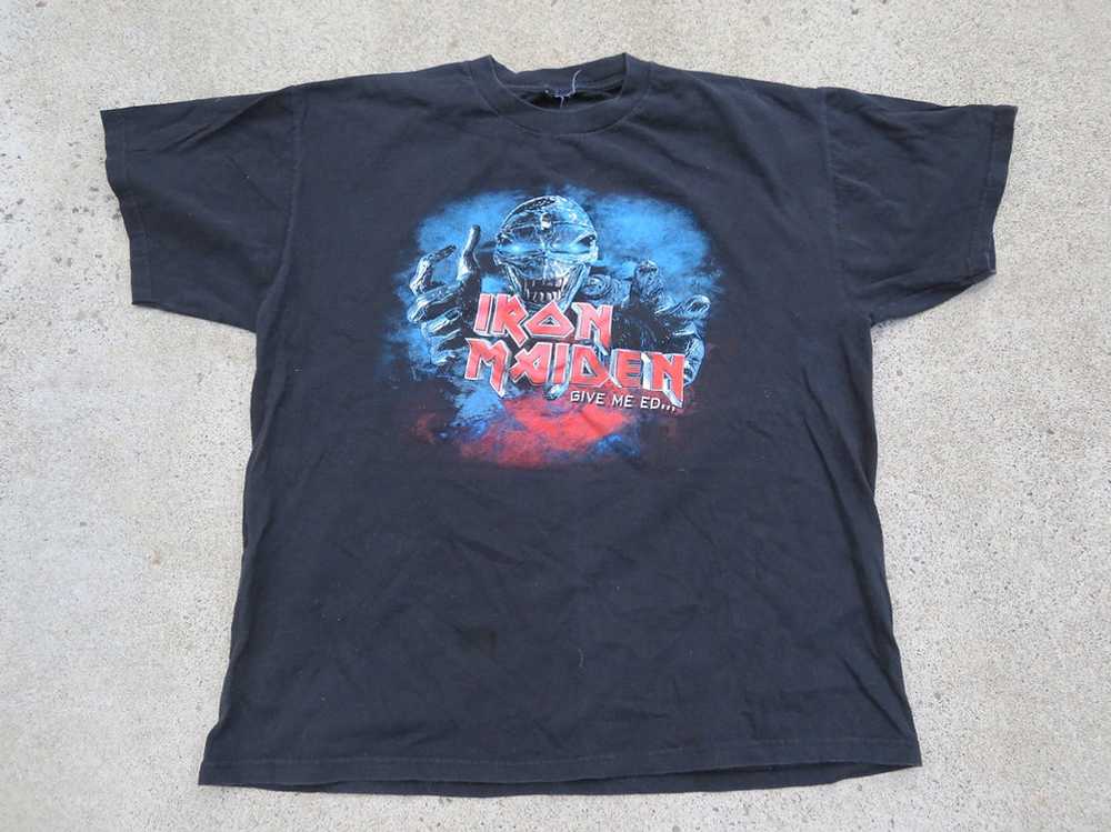 Vintage Iron Maiden Tee Give Me Ed 2003 Tour - image 3