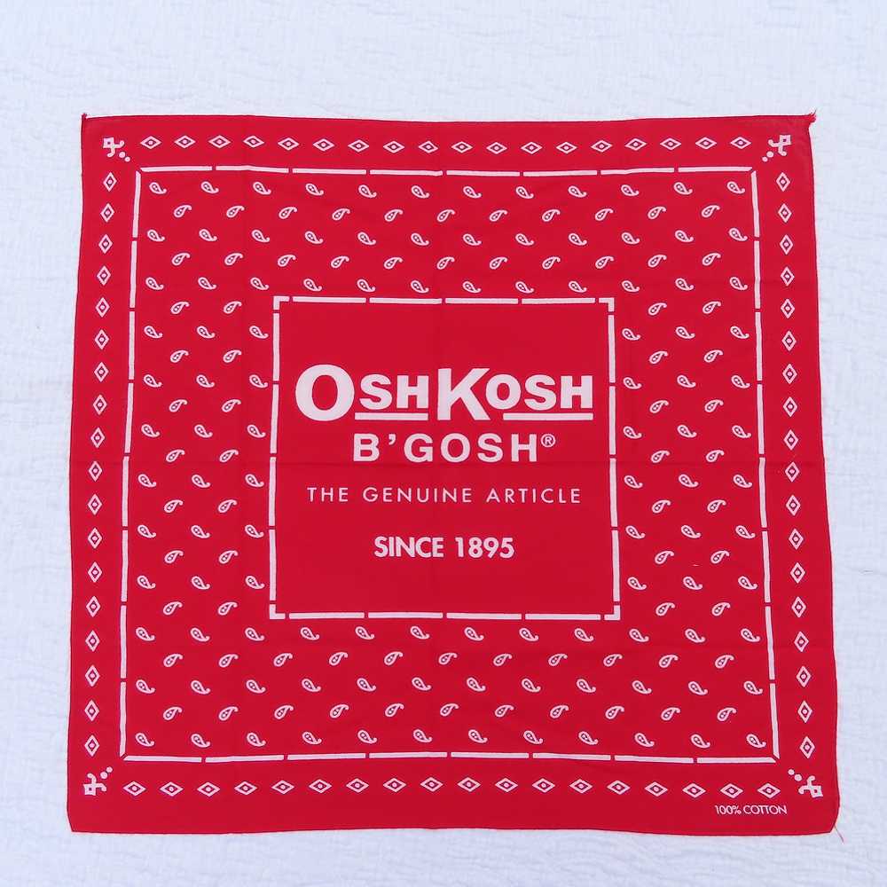 Vintage Osh Kosh B'gosh Red White Polka Dot Banda… - image 2