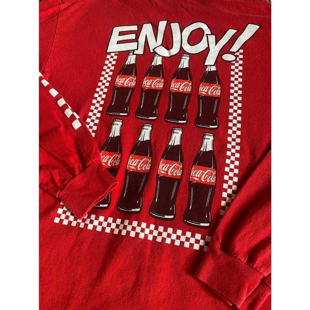 Vintage Vintage Coca Cola Long Sleeve Shirt Mens … - image 6