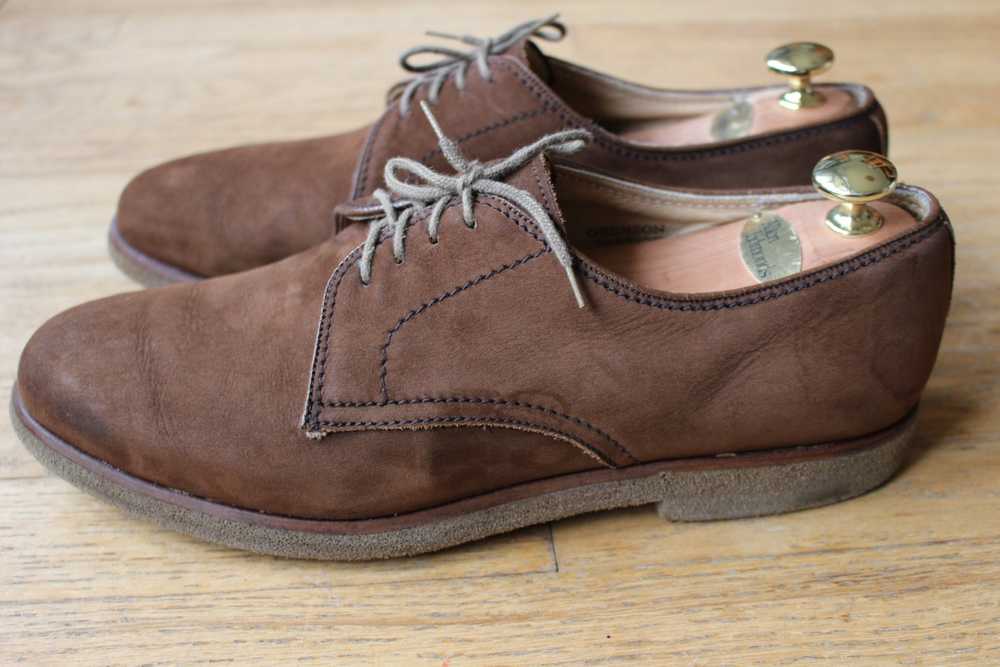 Grenson Men's Brown Nubuck Suede Derby Shoes UK 9… - image 4