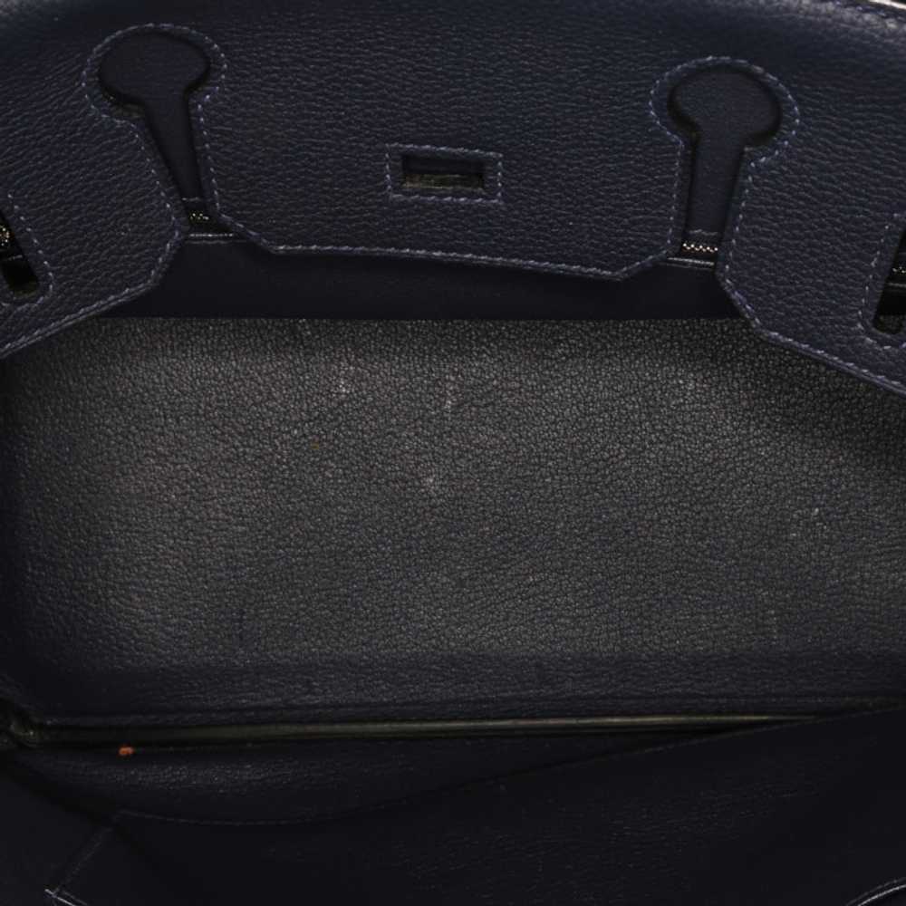 Hermès Birkin 30 cm handbag in dark blue togo lea… - image 3