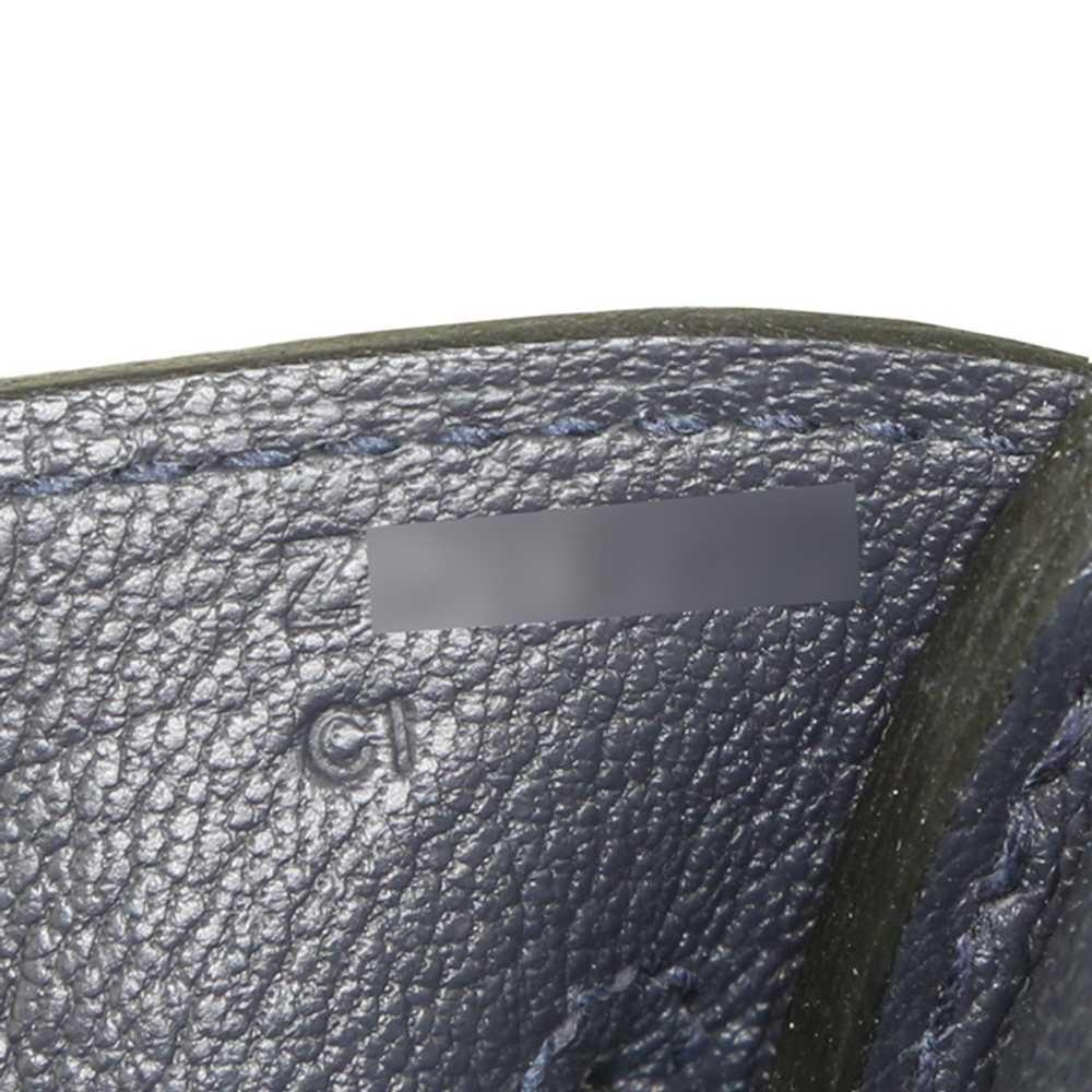 Hermès Birkin 30 cm handbag in dark blue togo lea… - image 5