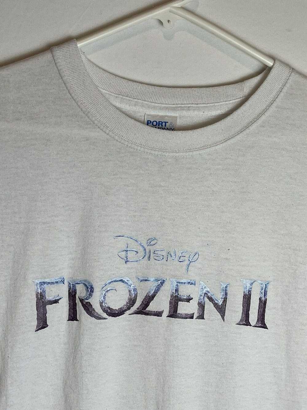 Disney Disney Frozen 2 Movie Promo White T-shirt … - image 4