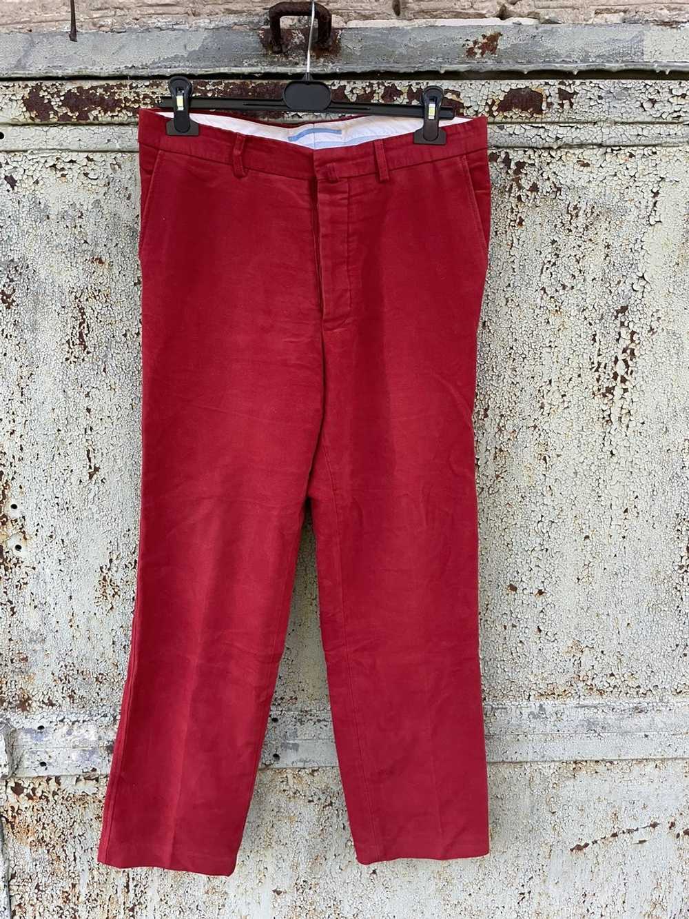 Hackett × Streetwear Hackett red velour pants - image 1