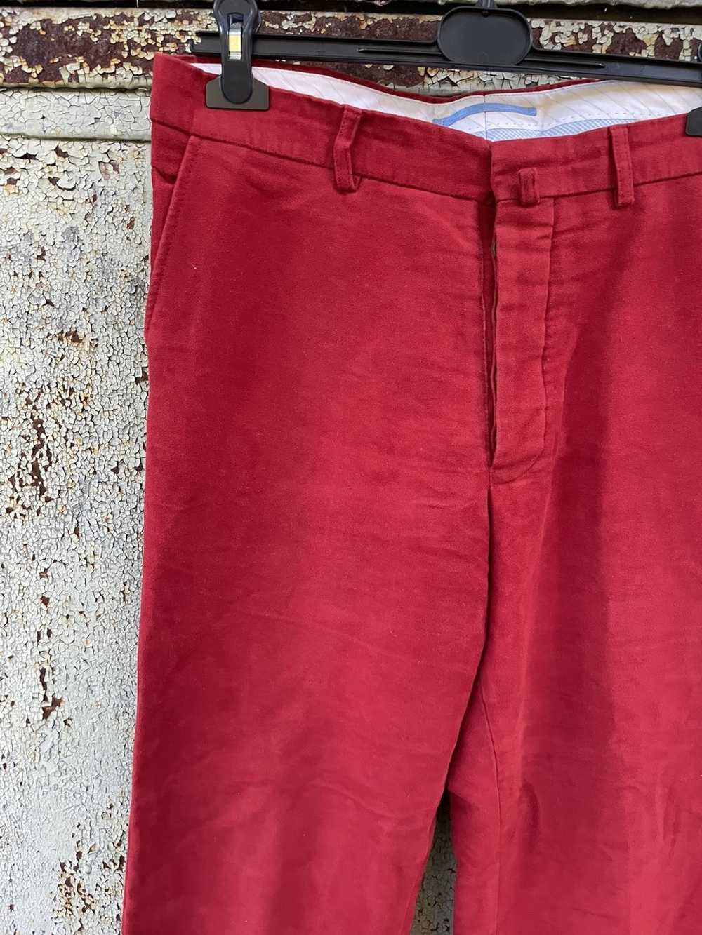 Hackett × Streetwear Hackett red velour pants - image 2