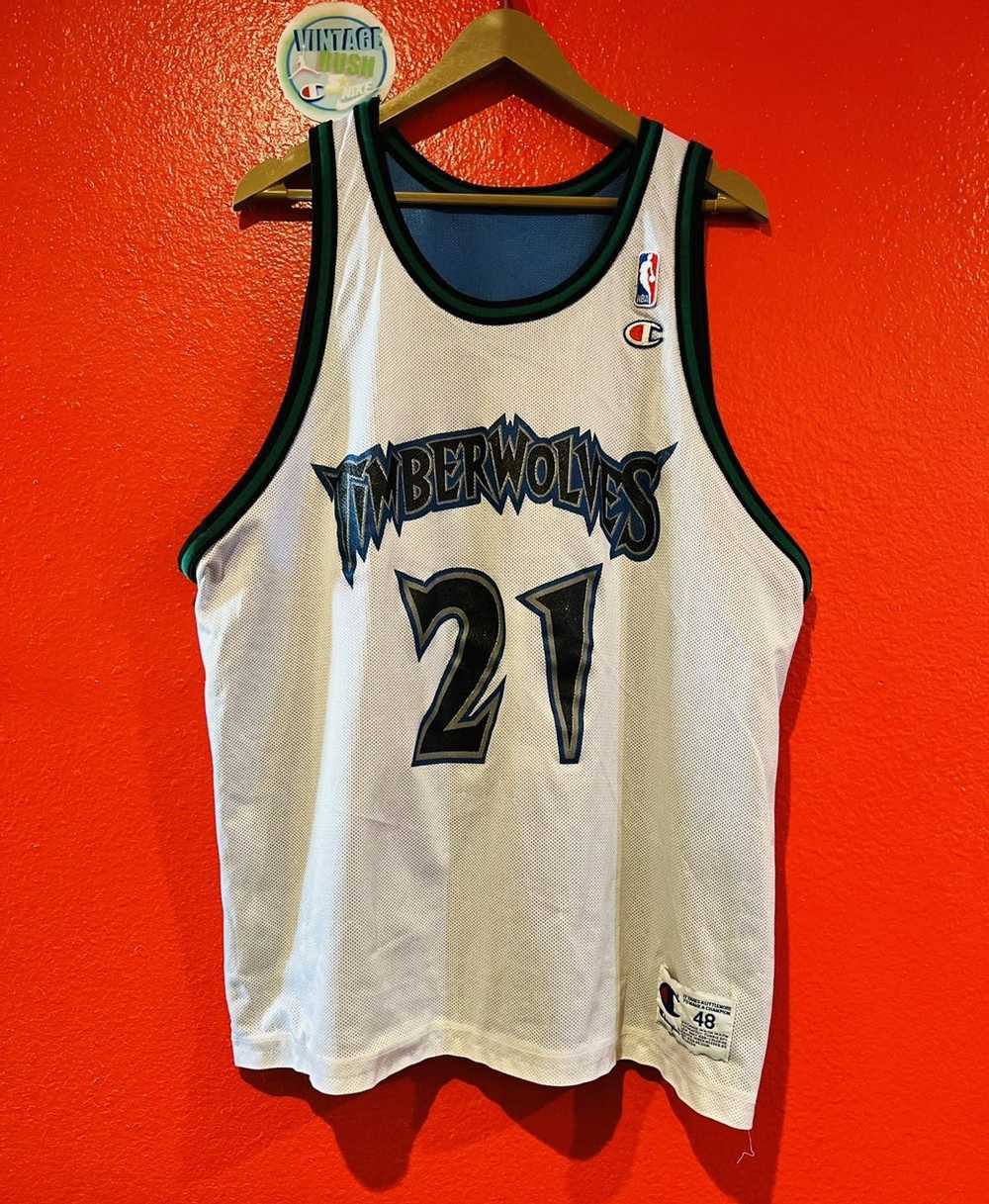 Champion × NBA × Vintage Timberwolves Garnett Cha… - image 1