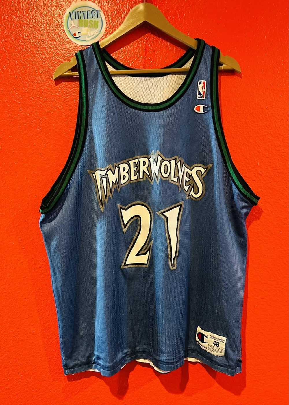 Champion × NBA × Vintage Timberwolves Garnett Cha… - image 2