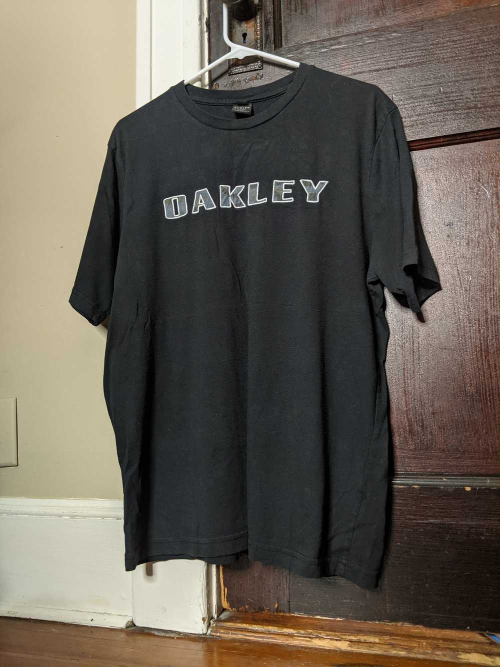 Oakley Black embroidered camo logo t-shirt - image 1