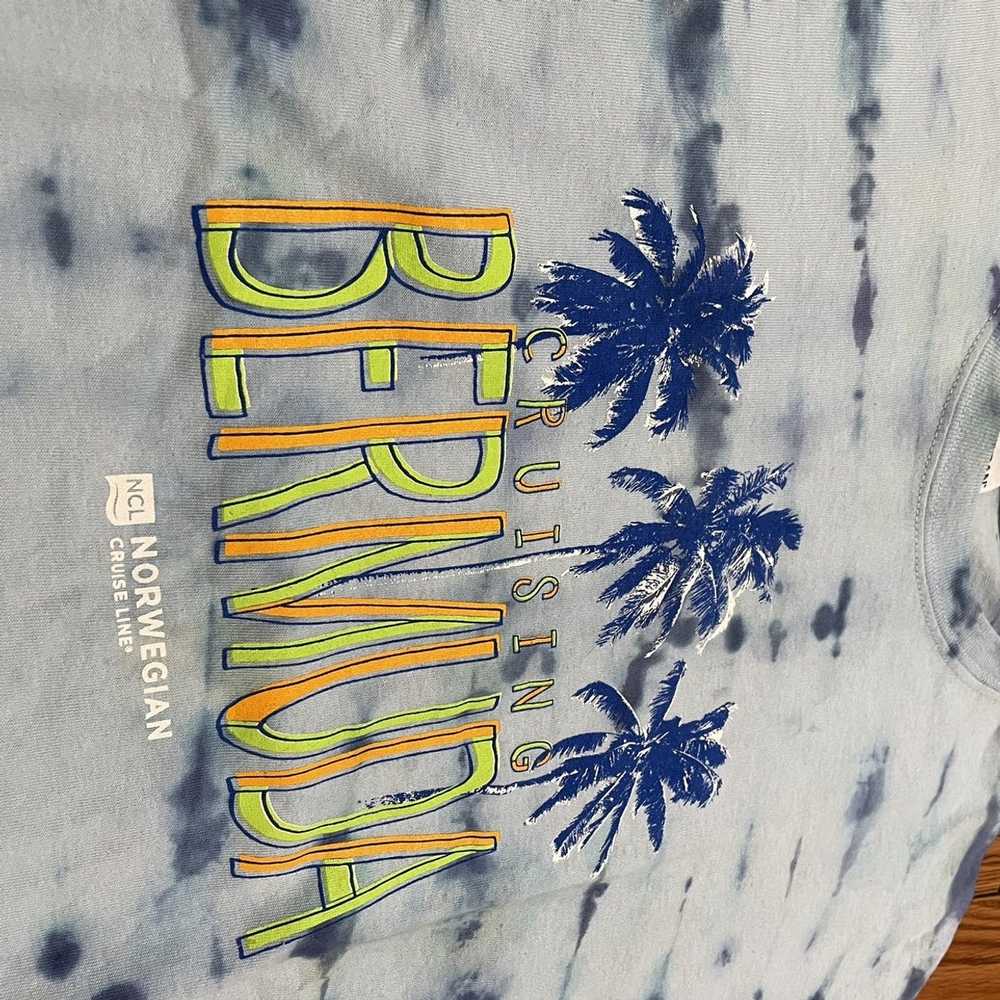 Custom Tie dyed Bermuda cruise t shirt - image 2