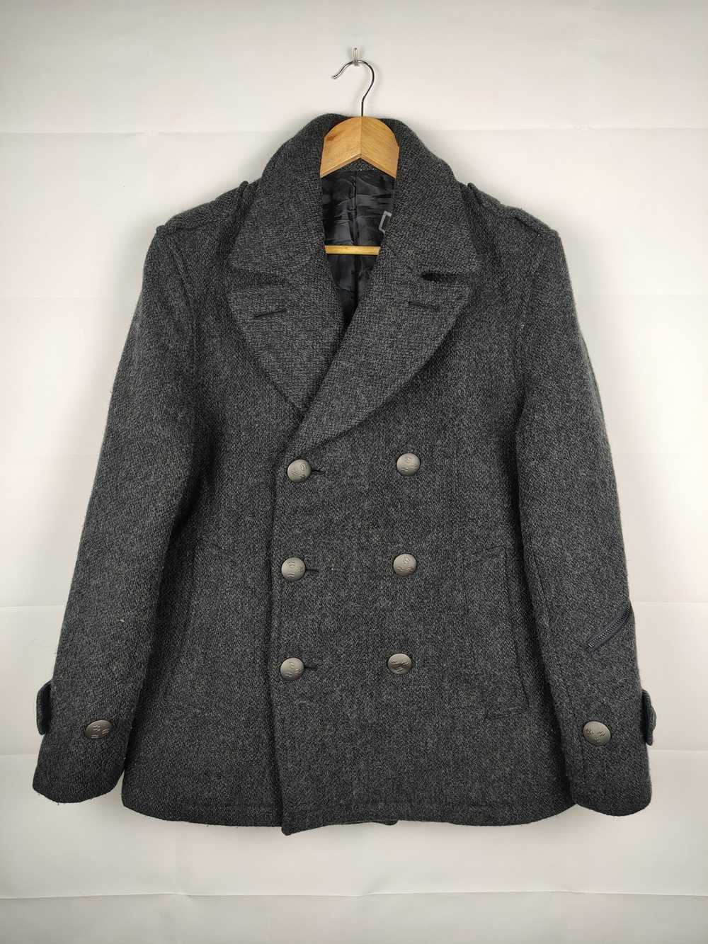 PPFM PPFM Navy Wool Coat - image 1