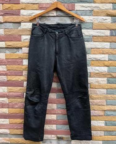 Leather × Streetwear Rare Leather Pants Street Fa… - image 1
