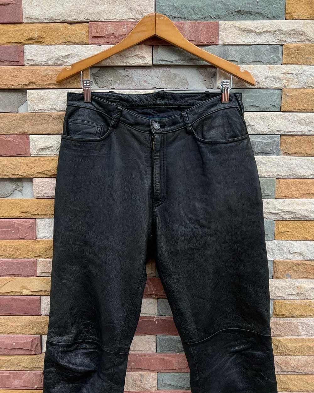 Leather × Streetwear Rare Leather Pants Street Fa… - image 2