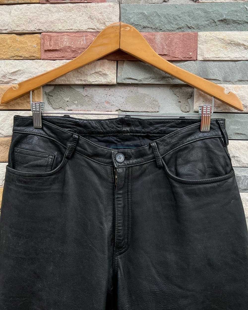 Leather × Streetwear Rare Leather Pants Street Fa… - image 3