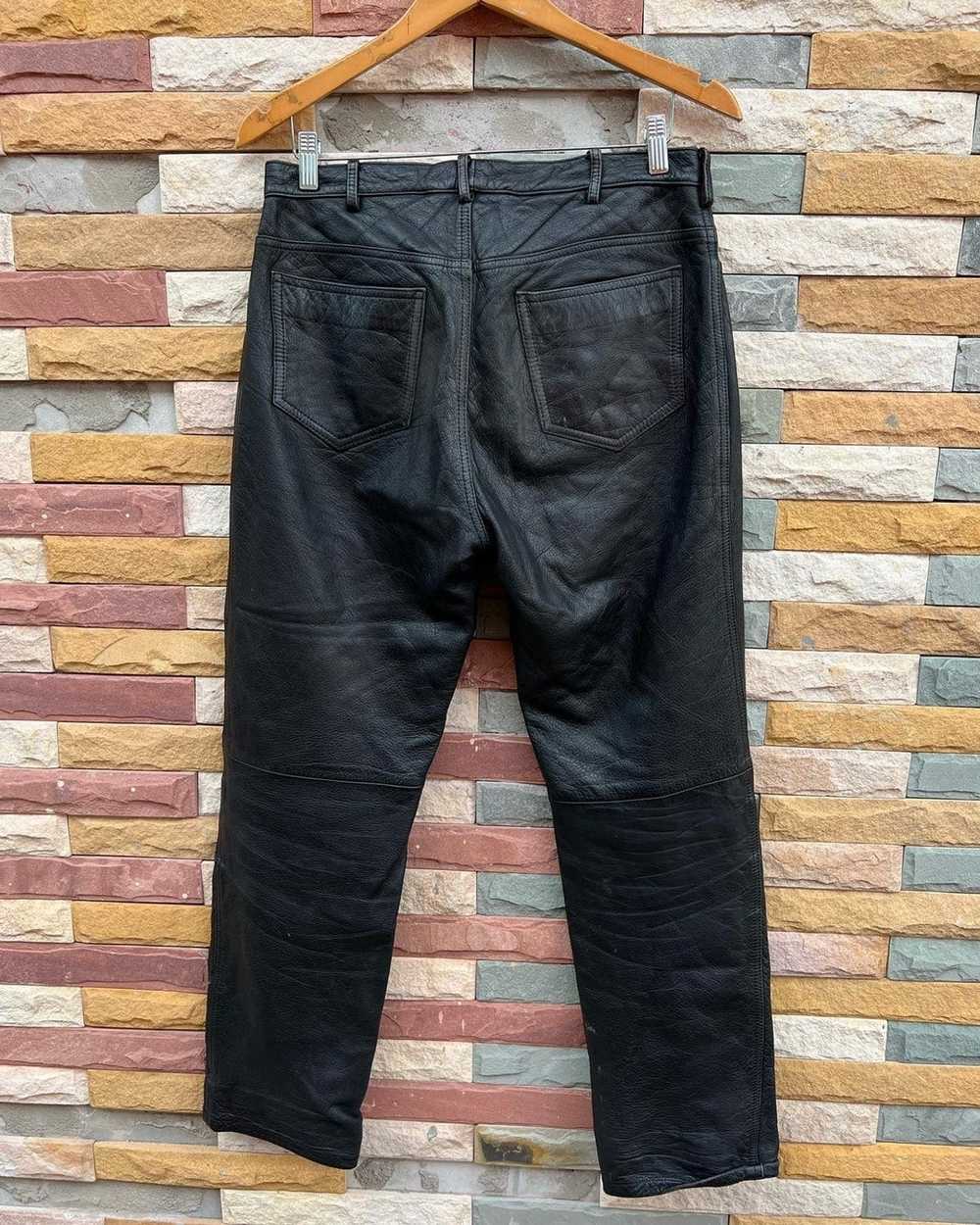Leather × Streetwear Rare Leather Pants Street Fa… - image 5