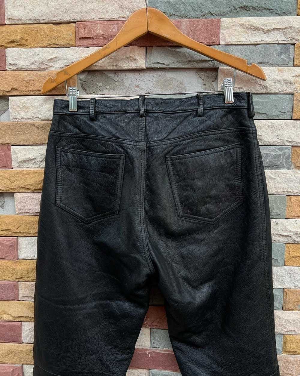 Leather × Streetwear Rare Leather Pants Street Fa… - image 6