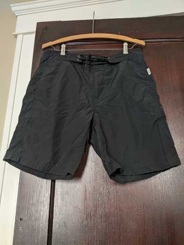 Onia Black tech swim trunks / board shorts