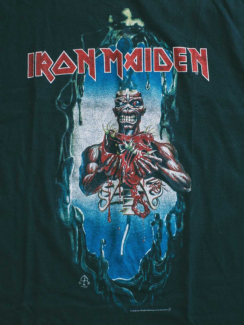 Band Tees × Iron Maiden × Vintage Vintage 1988 Ir… - image 2